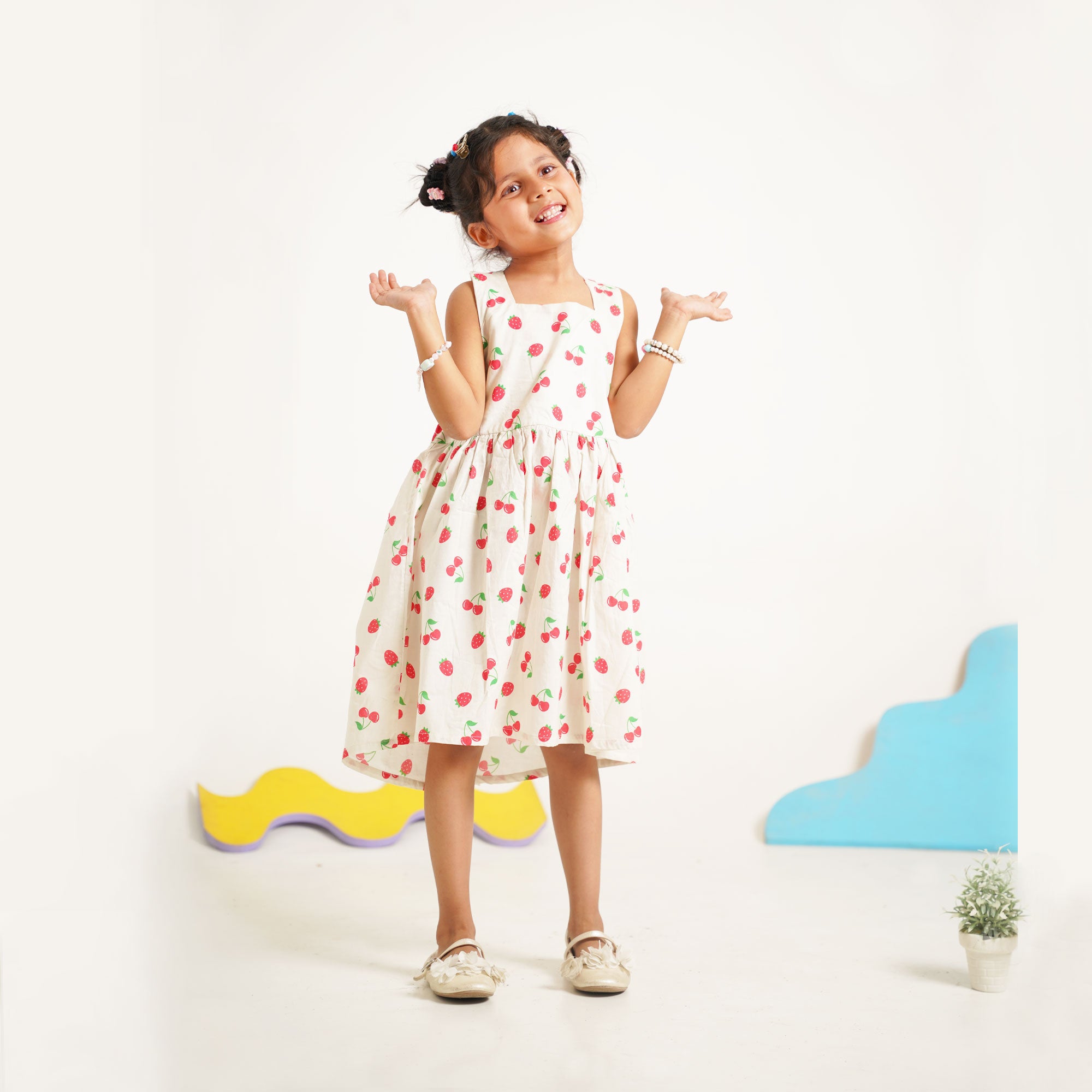 High - Low Strawberry Frock