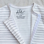 Classic Stripe Cotton Zip Half Romper