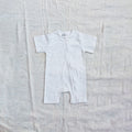 Classic Stripe Cotton Zip Half Romper