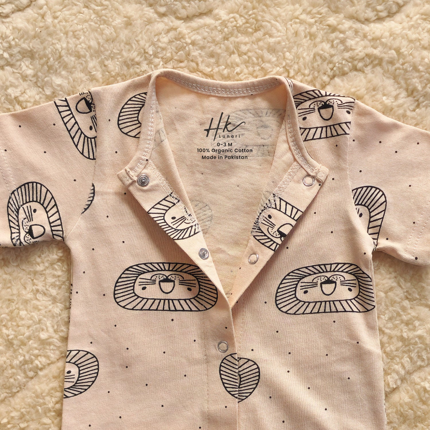 Little Lion Half Romper - Cotton