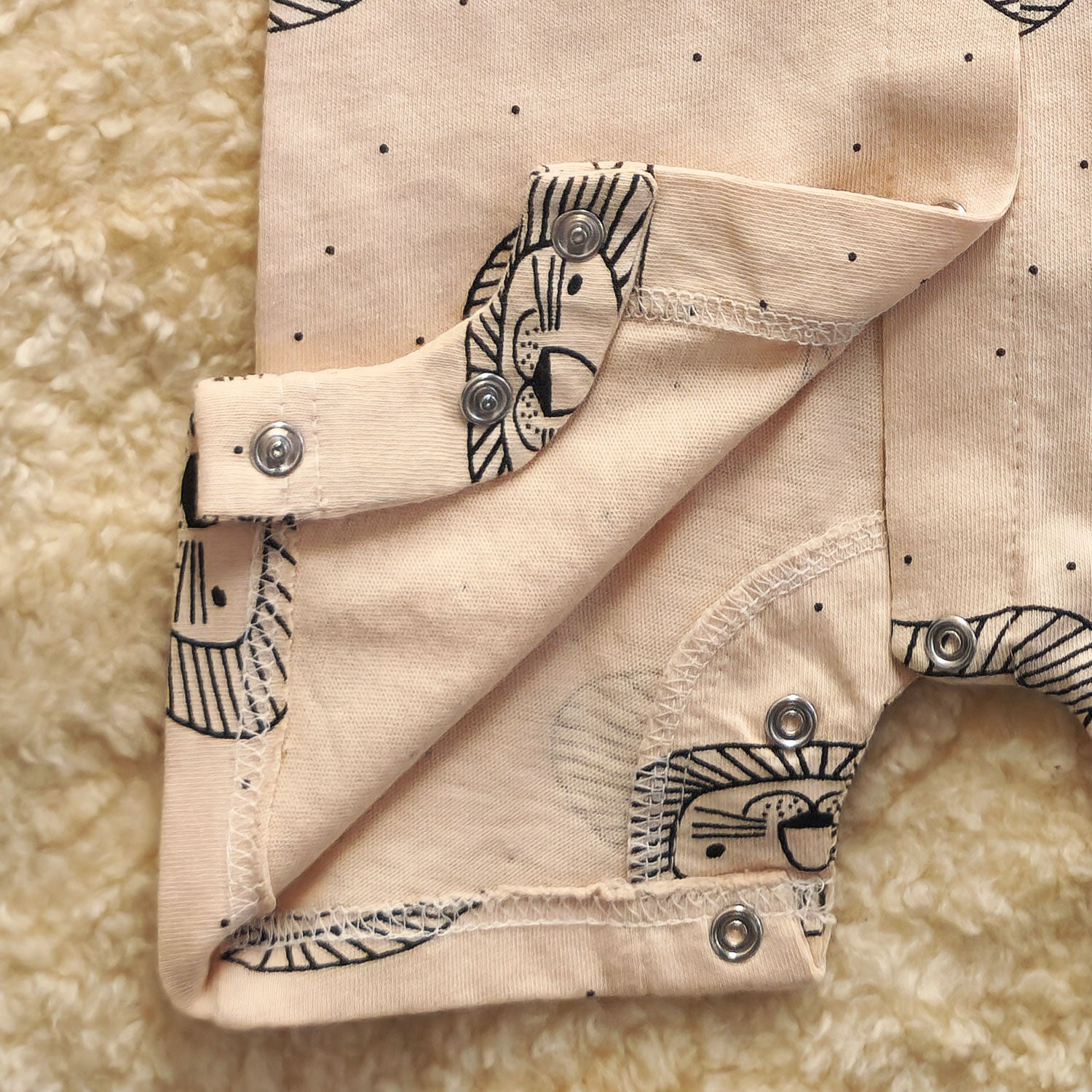 Little Lion Half Romper - Cotton