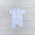 Lunar Mouse Cotton Zip Half Romper