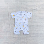 Lunar Mouse Cotton Zip Half Romper
