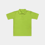 Neon Green Cotton Polo Shirt