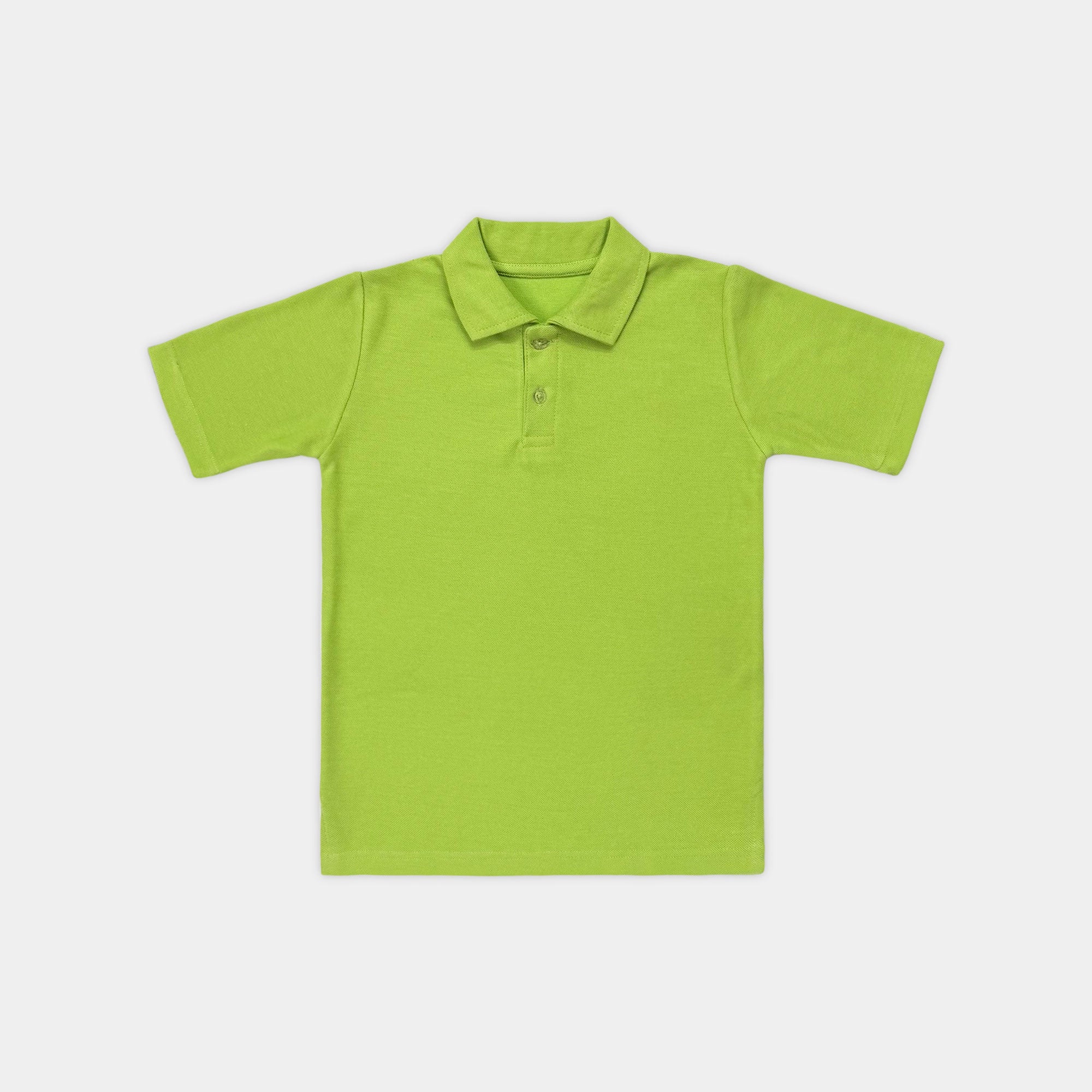 Neon Green Cotton Polo Shirt