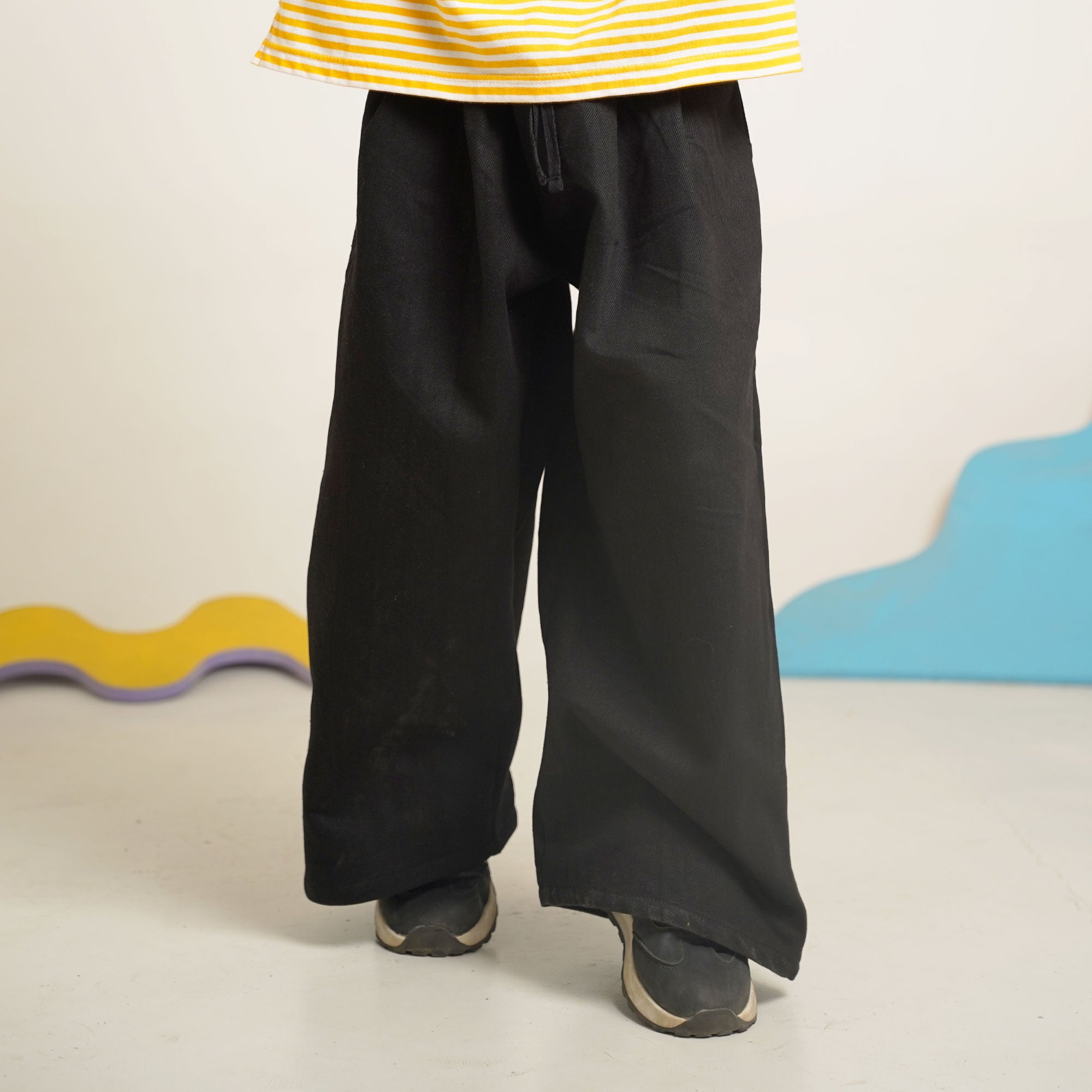 Classic Black Wide-Leg Trousers