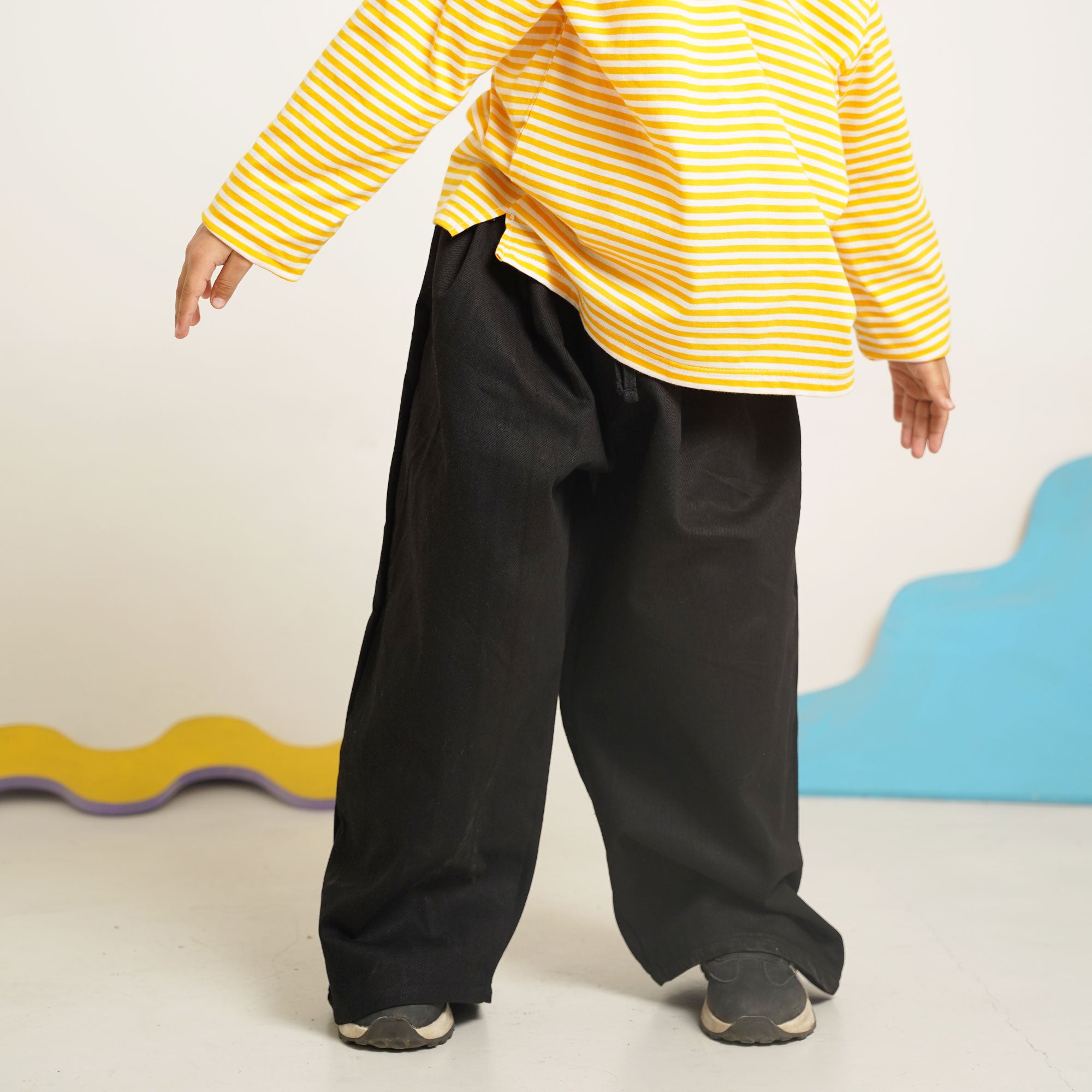 Classic Black Wide-Leg Trousers