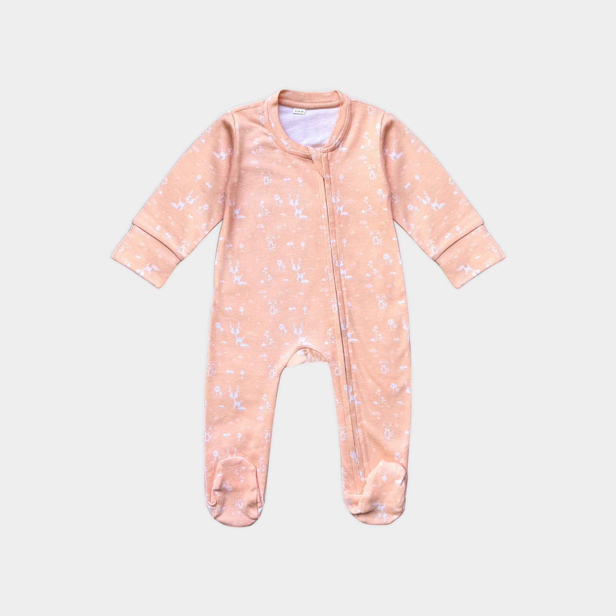 Blush Woodland Baby Romper
