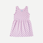 Pink Polka Dot Cotton Frock – Girls Sleeveless Summer Dress (9M–5Y)