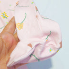 Soft Cotton Baby Footie , Pink floral