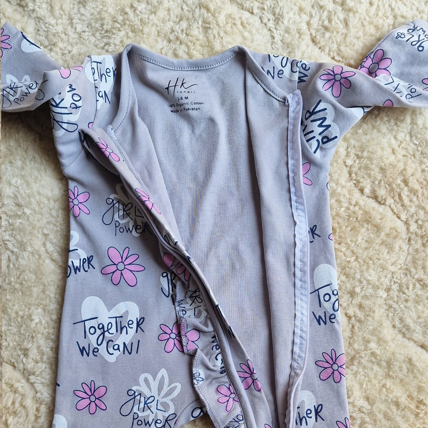 Soft Cotton Baby Romper — power girl print