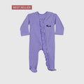 Soft Cotton Baby Romper — Purple