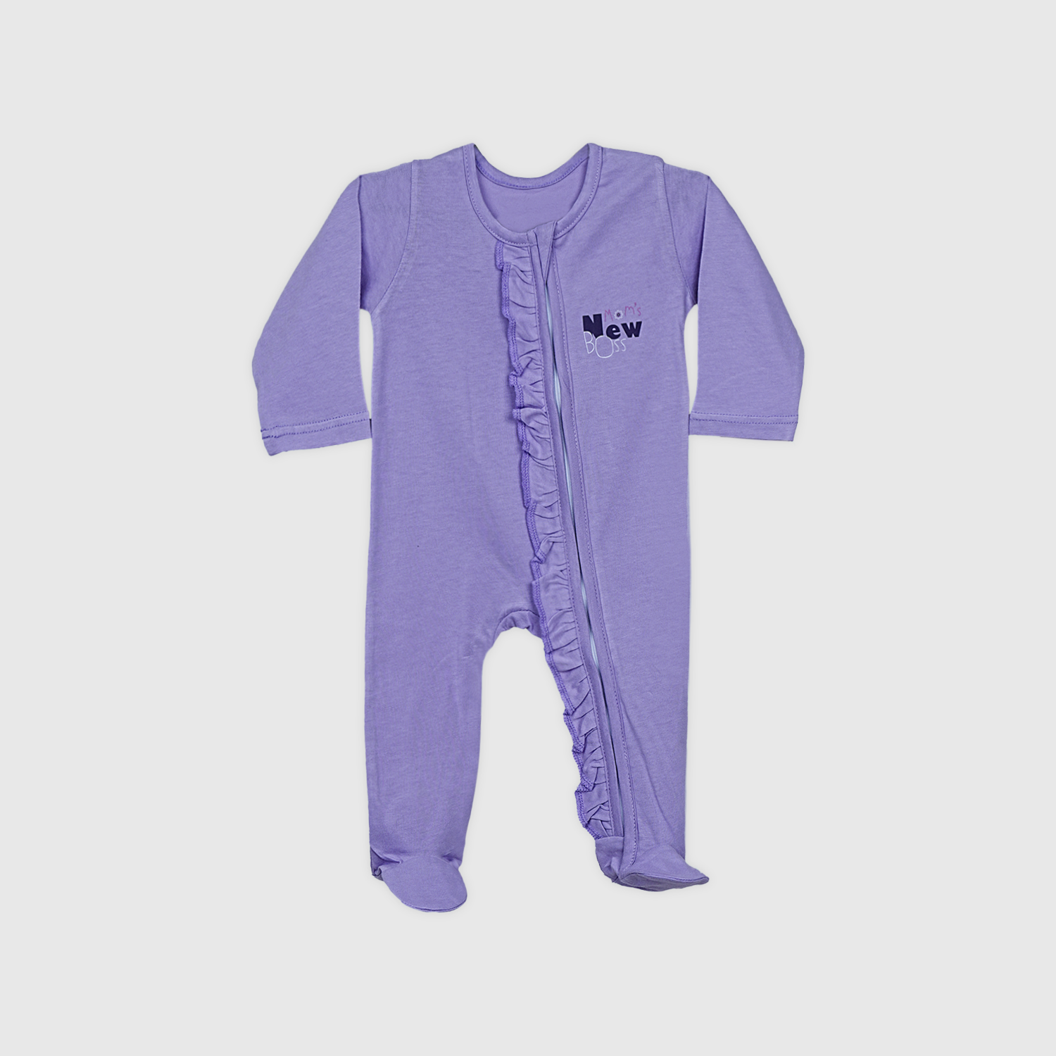 Purple Girl Cotton – Zipper Sleepsuit