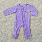 Soft Cotton Baby Romper — Purple