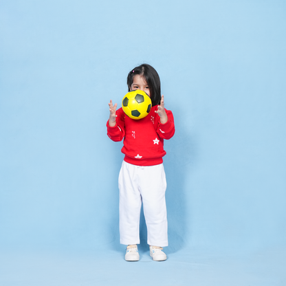 Red Terry Sweatshirt & Trouser Set – Kids