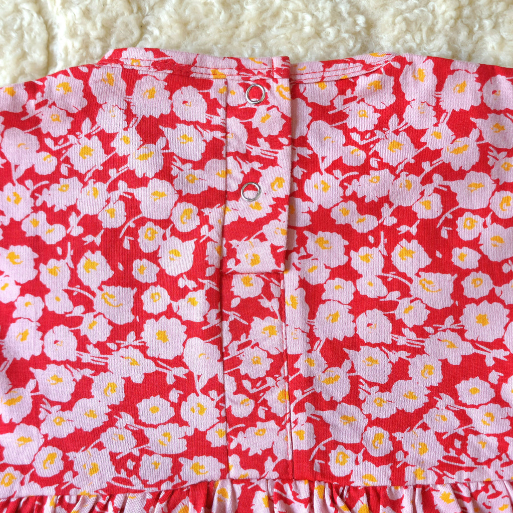 Blossom Flutter Sleeve Romper Dress