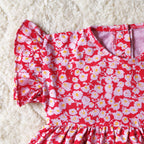 Blossom Flutter Sleeve Romper Dress