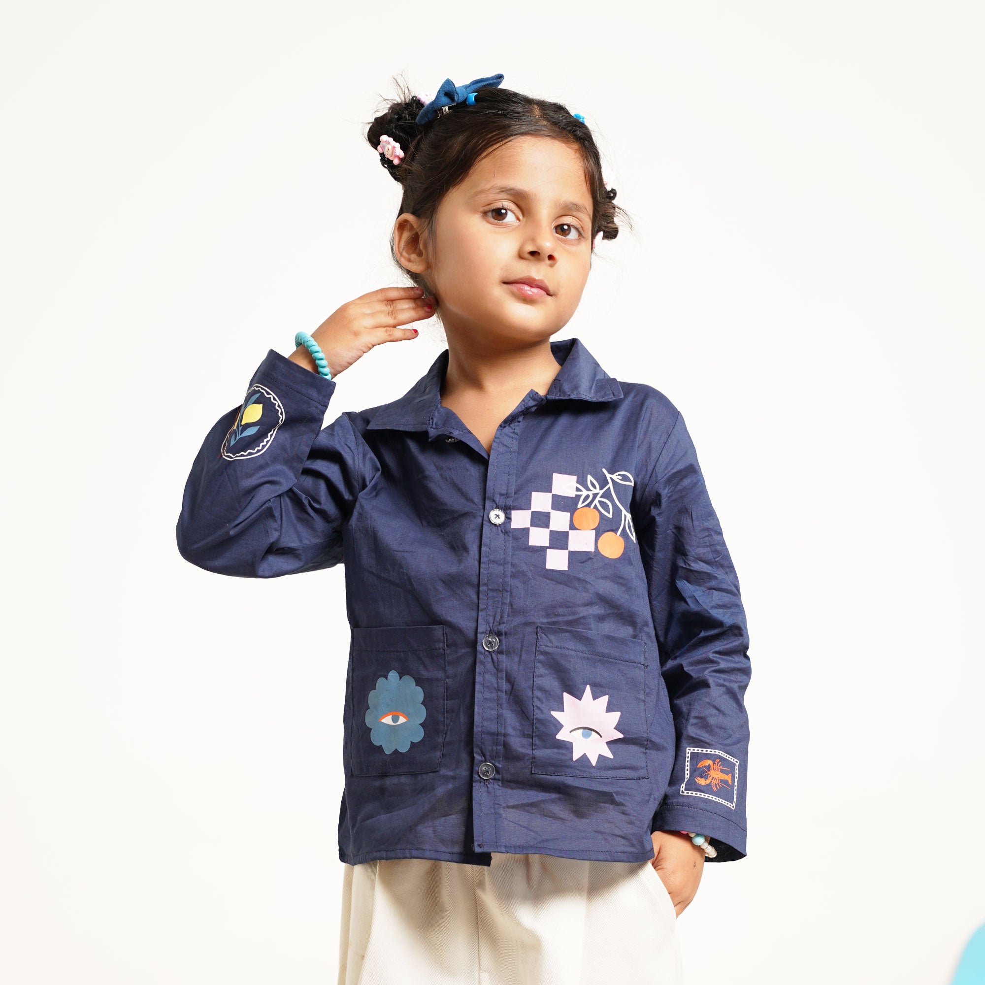 Midnight Blue Artistic Shirt