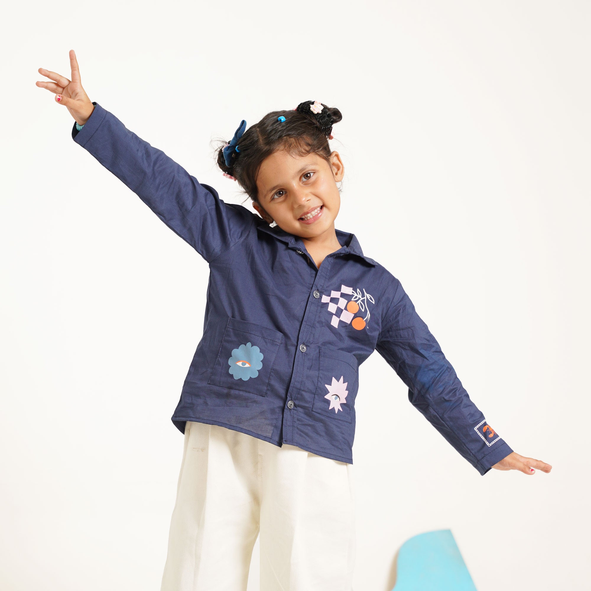 Midnight Blue Artistic Shirt