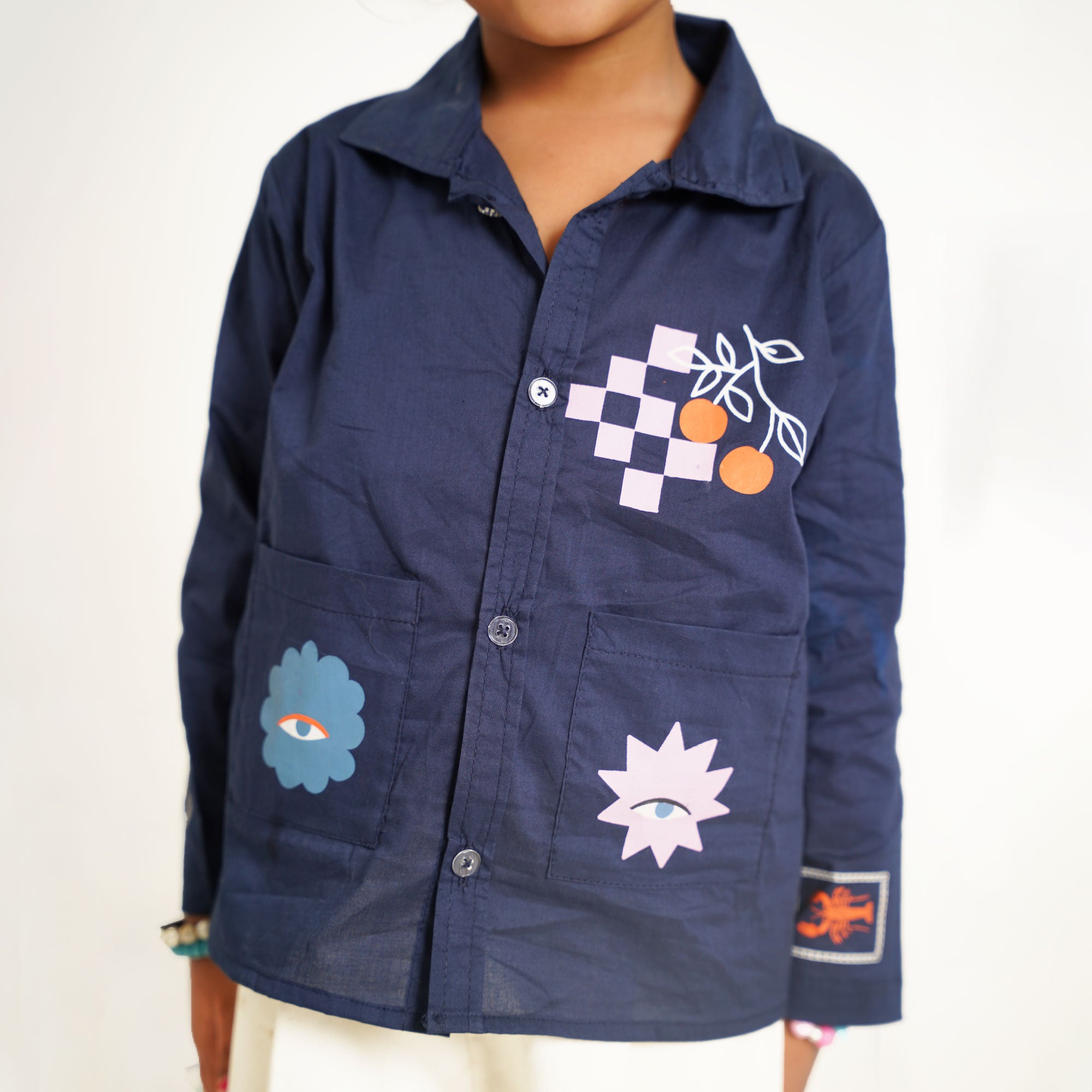 Midnight Blue Artistic Shirt