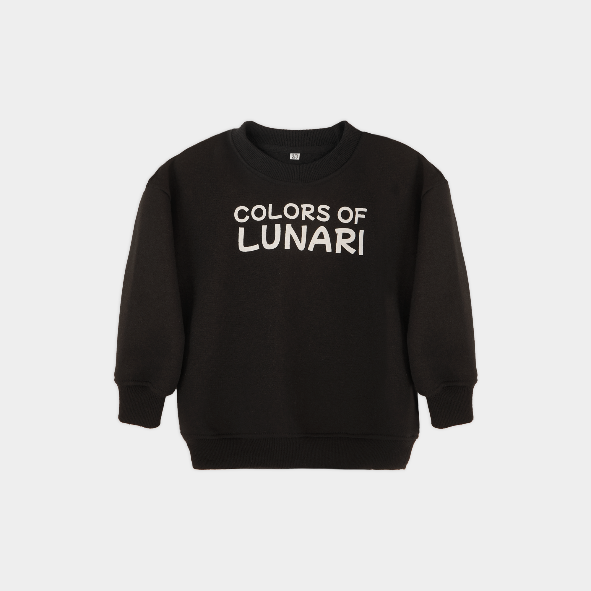 Black Unisex Fleece Sweatshirt & Trouser Set