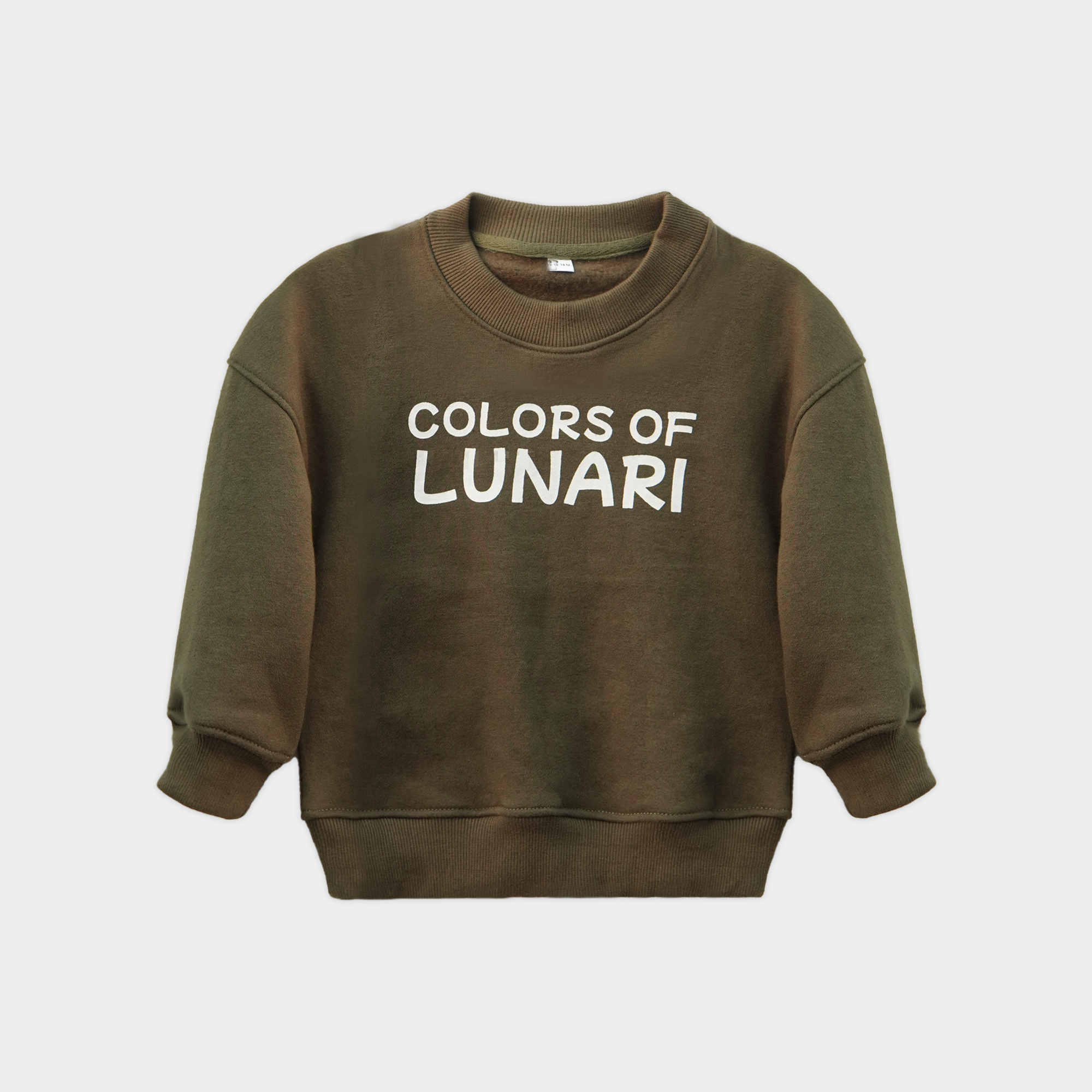 Olive Green Unisex Fleece Sweatshirt & Trouser Set