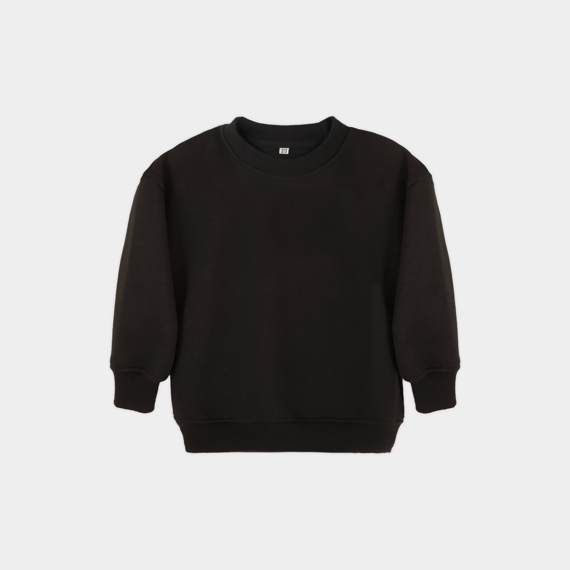 Black Unisex Fleece Sweatshirt & Trouser Set