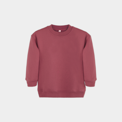 Rust Red Unisex Fleece Sweatshirt & Trouser Set