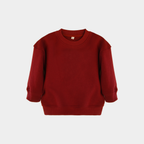 Maroon Unisex Fleece Sweatshirt & Trouser Set