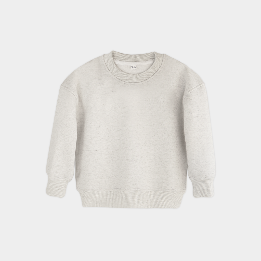 Gray Unisex Fleece Sweatshirt & Trouser Set