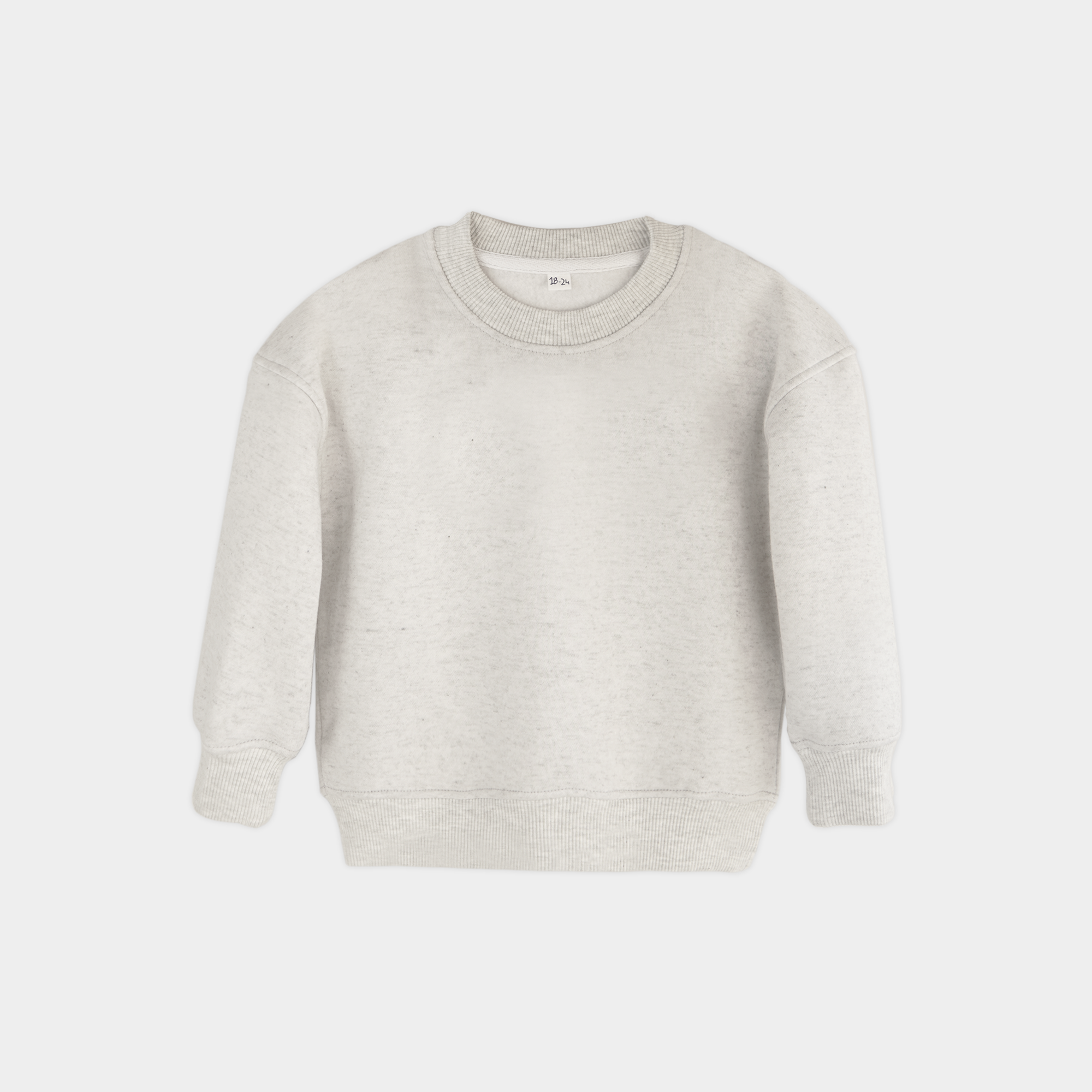 Gray Unisex Fleece Sweatshirt & Trouser Set