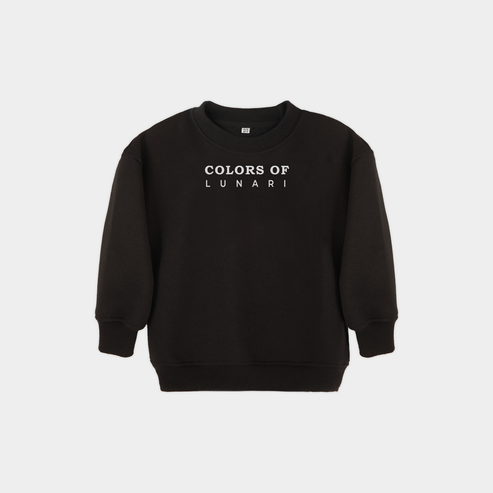 Black Unisex Fleece Sweatshirt & Trouser Set