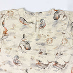 Ocean Dream Overlap Top with Balloon Trouser