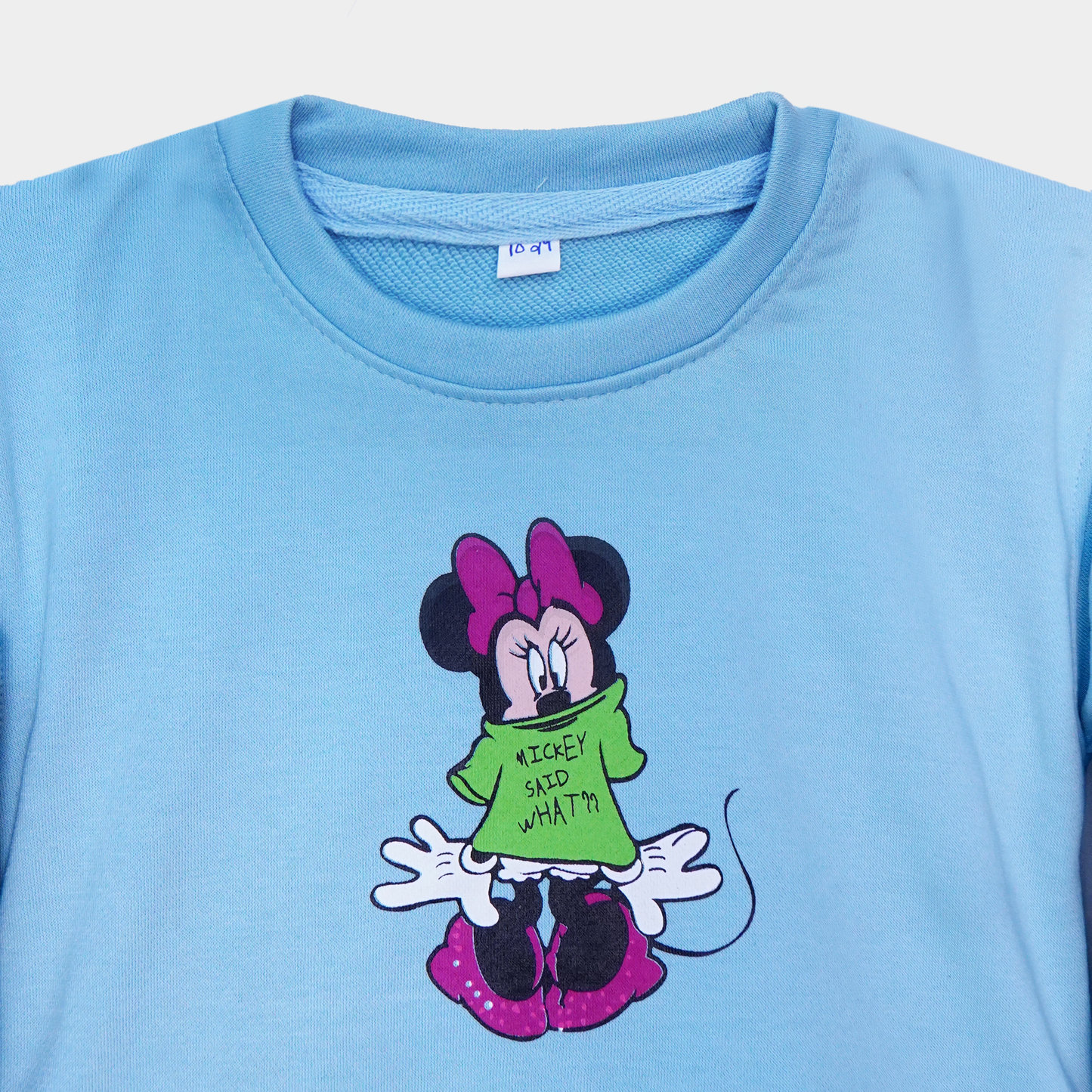 Blue Minnie Terry Set for Girls