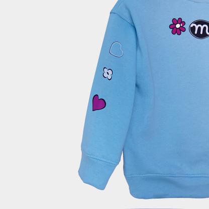 Blue Minnie Terry Set for Girls