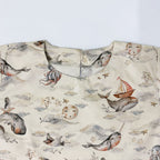Ocean Dream Overlap Top with Balloon Trouser