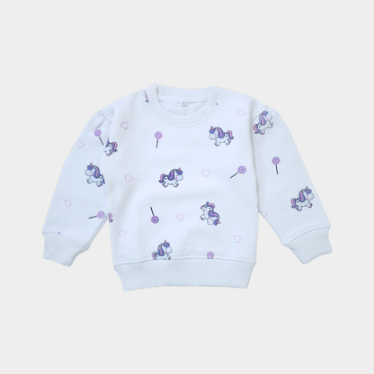 Girl Unicorn Sweatshirt & Trouser Set