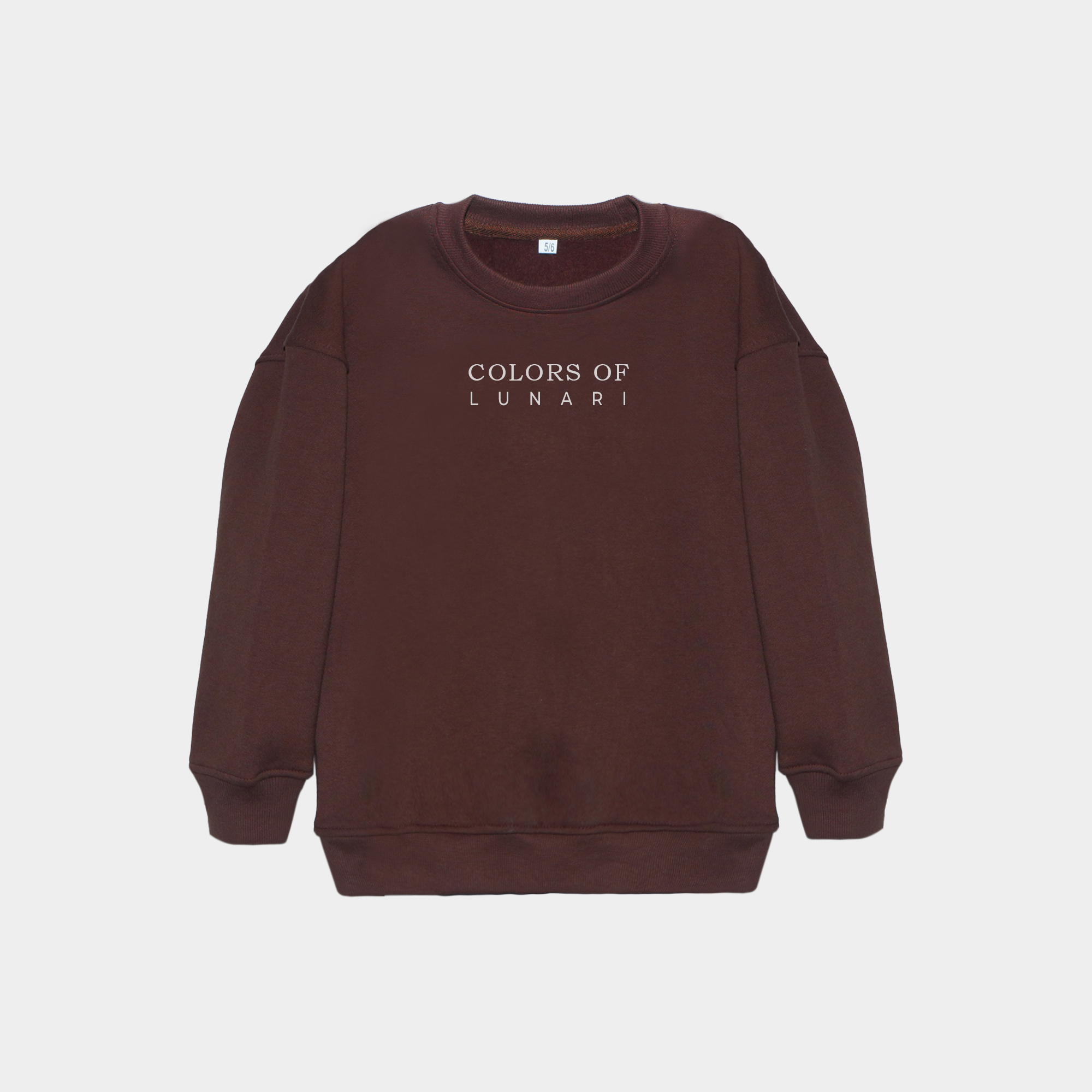 Brown Unisex Fleece Sweatshirt & Trouser Set