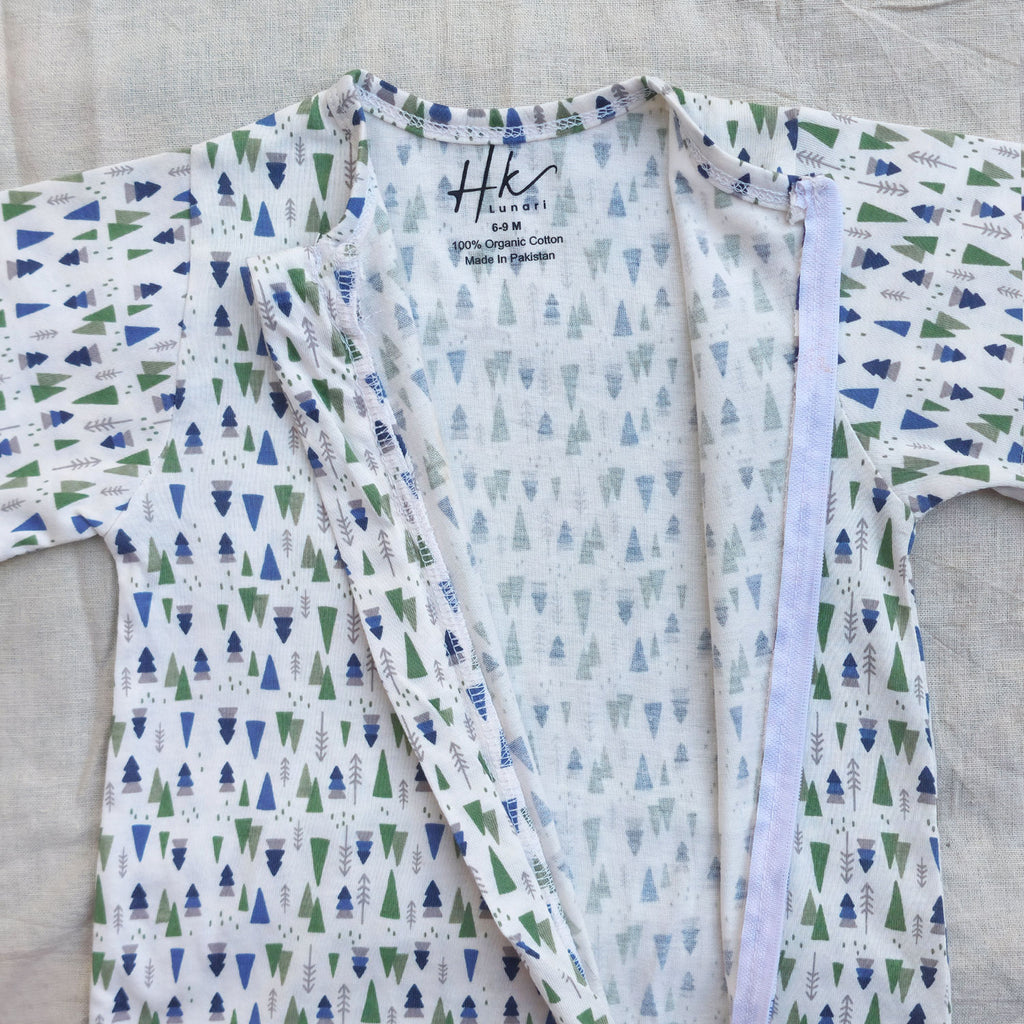 Tree Cotton Zip Half Romper (Copy)