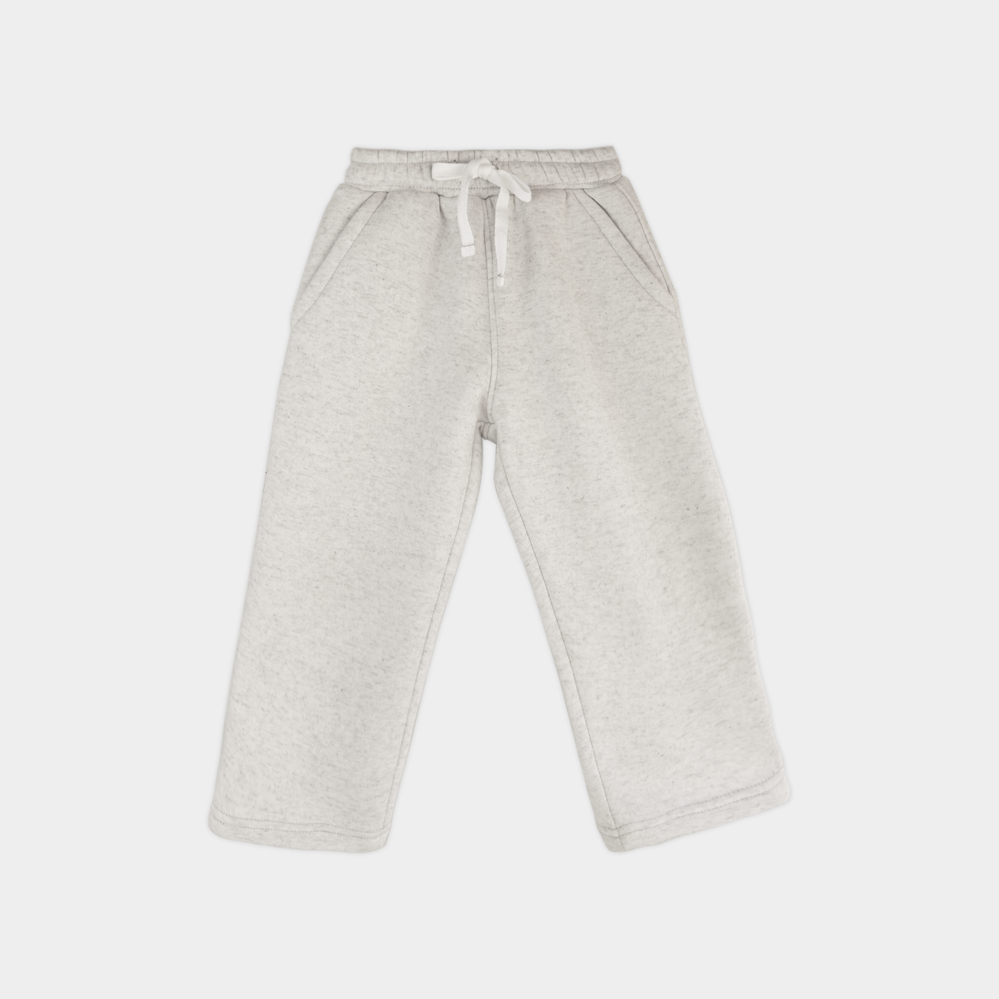 Gray Unisex Fleece Sweatshirt & Trouser Set