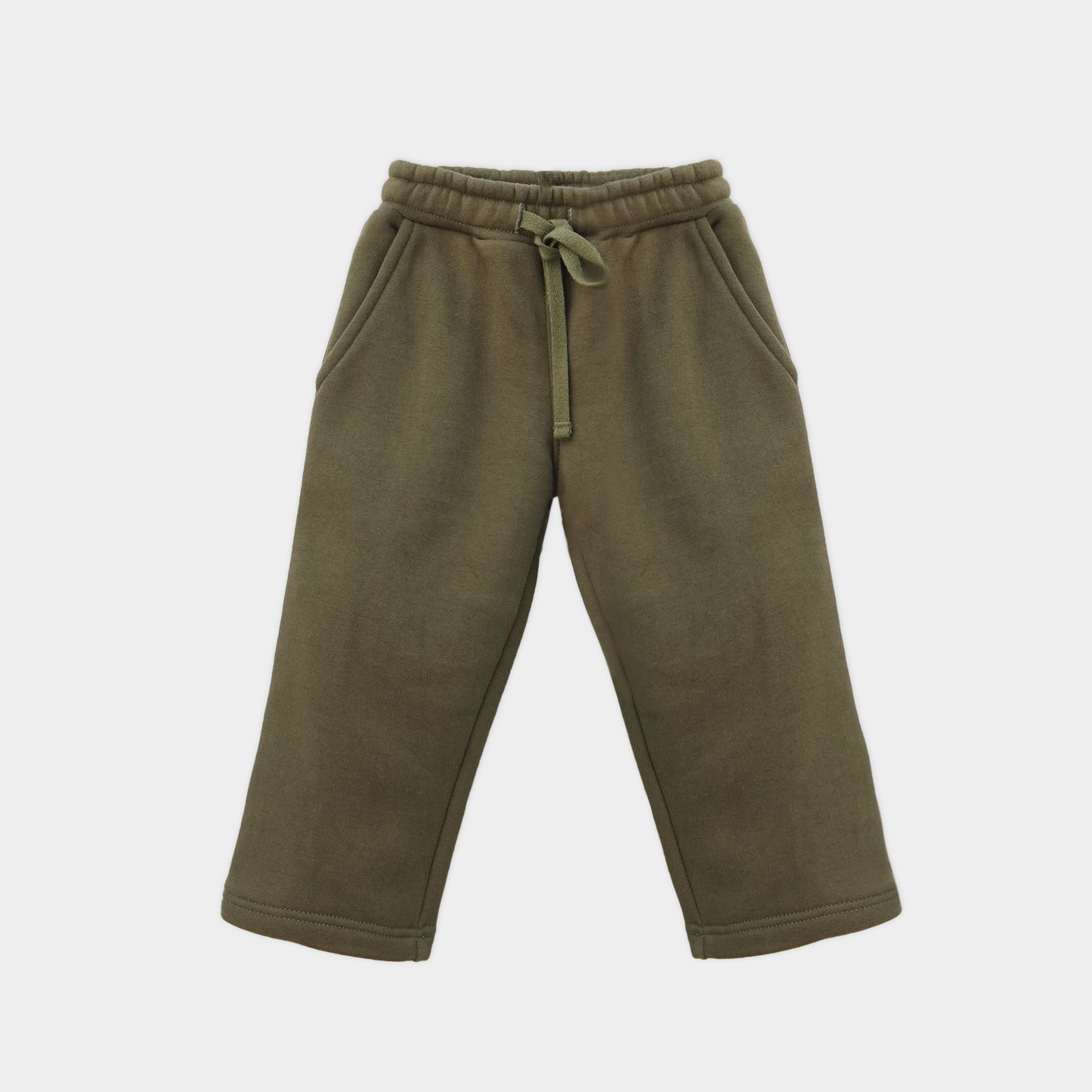 Olive Green Unisex Fleece Sweatshirt & Trouser Set