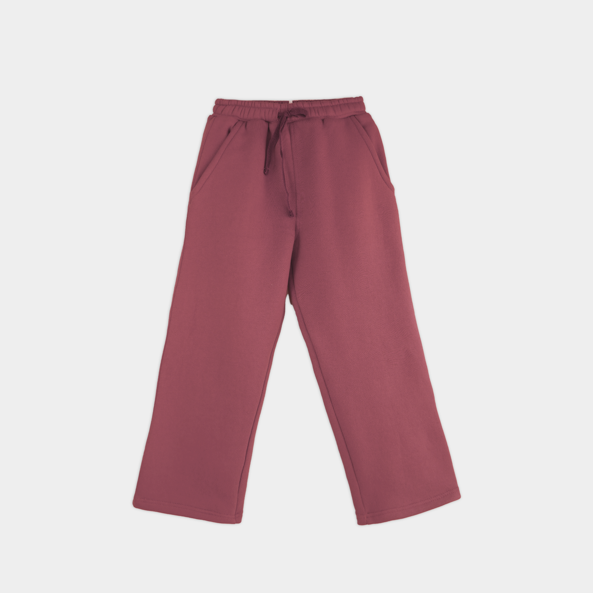 Rust Red Unisex Fleece Sweatshirt & Trouser Set