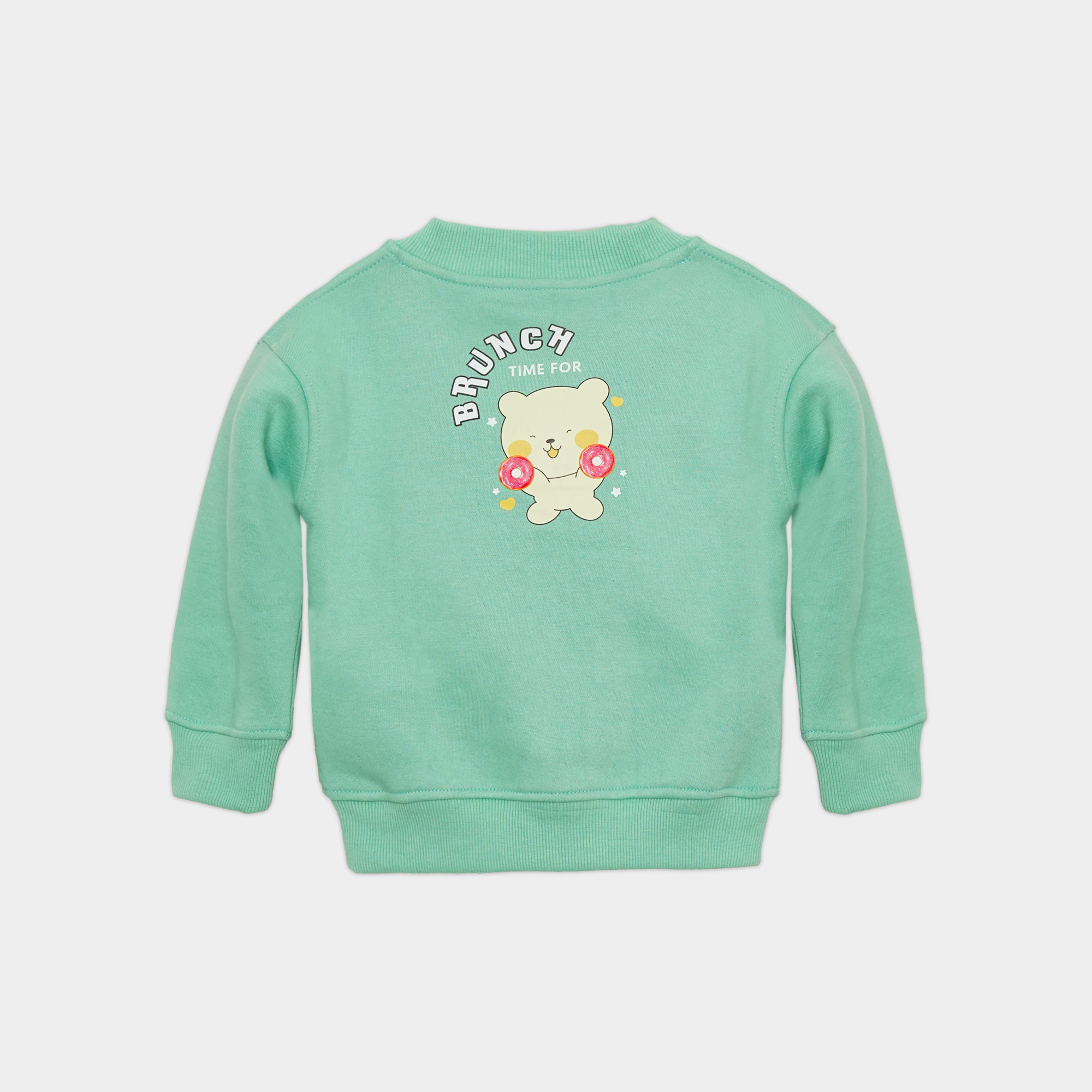 Brunch Time Mint Fleece Sweatshirt Set