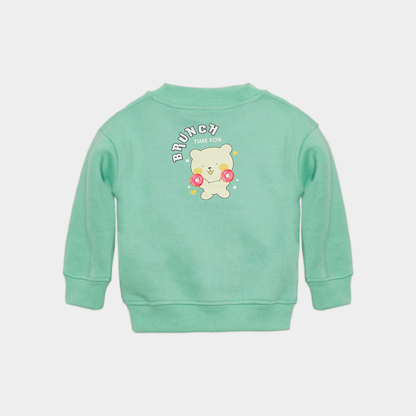 Brunch Time Mint Fleece Sweatshirt Set
