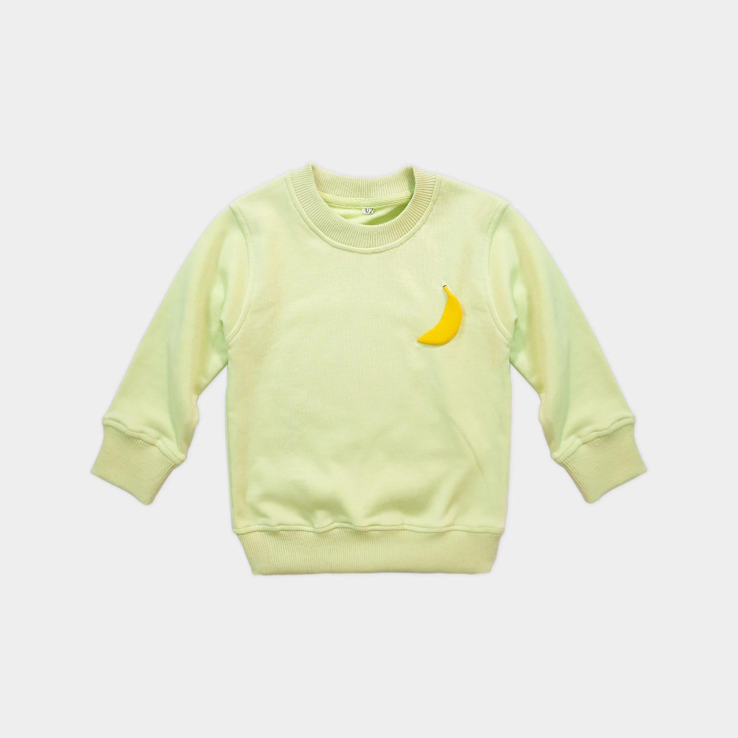 Banana Pop Fleece Set – Playful Lime with Puff Banana Print