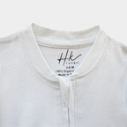 White Cotton Jersey – Zipper Sleepsuit