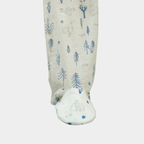 Soft Cotton Baby Romper — White Woodland Animal