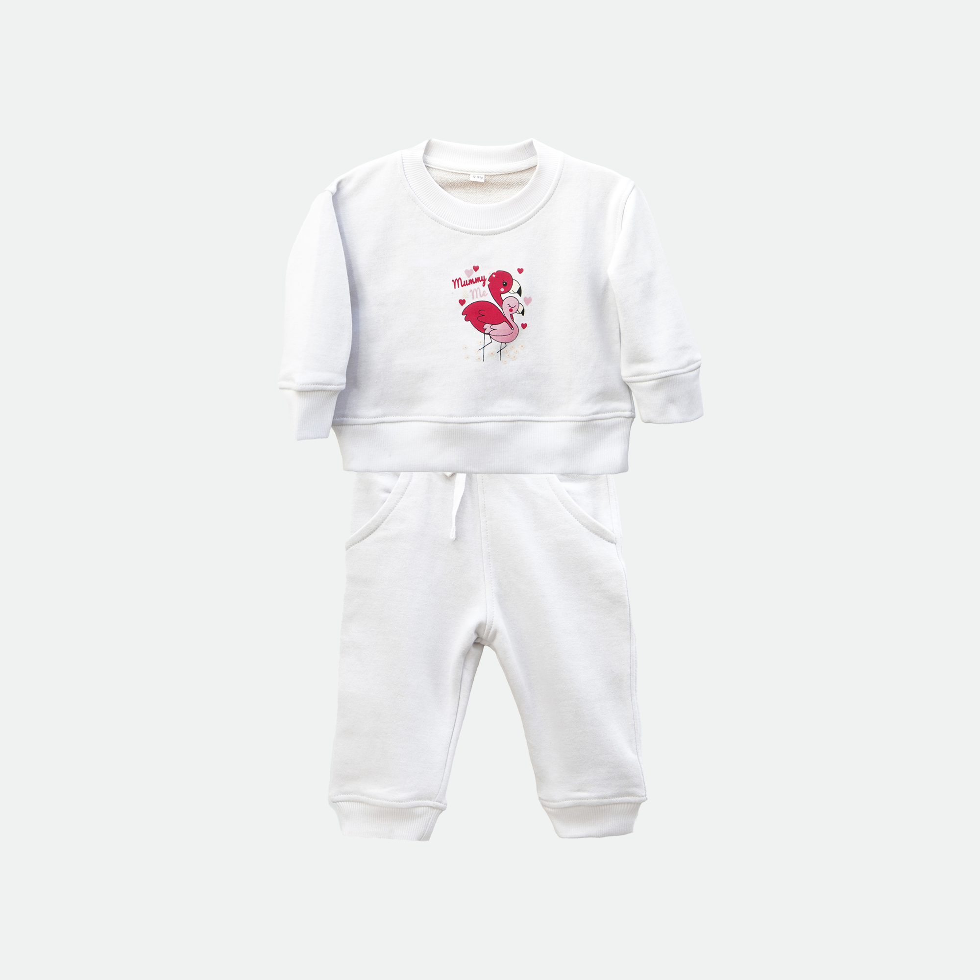 Terry Baby Girl Set – Sweatshirt & Trouser