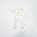 Soft Cotton Baby Footie , White Sheep