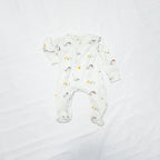 Soft Cotton Baby Footie , White Sheep